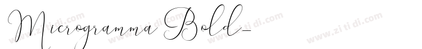 Microgramma Bold字体转换